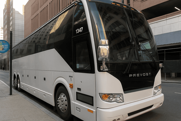 a Fremont Minibus Company coach bus