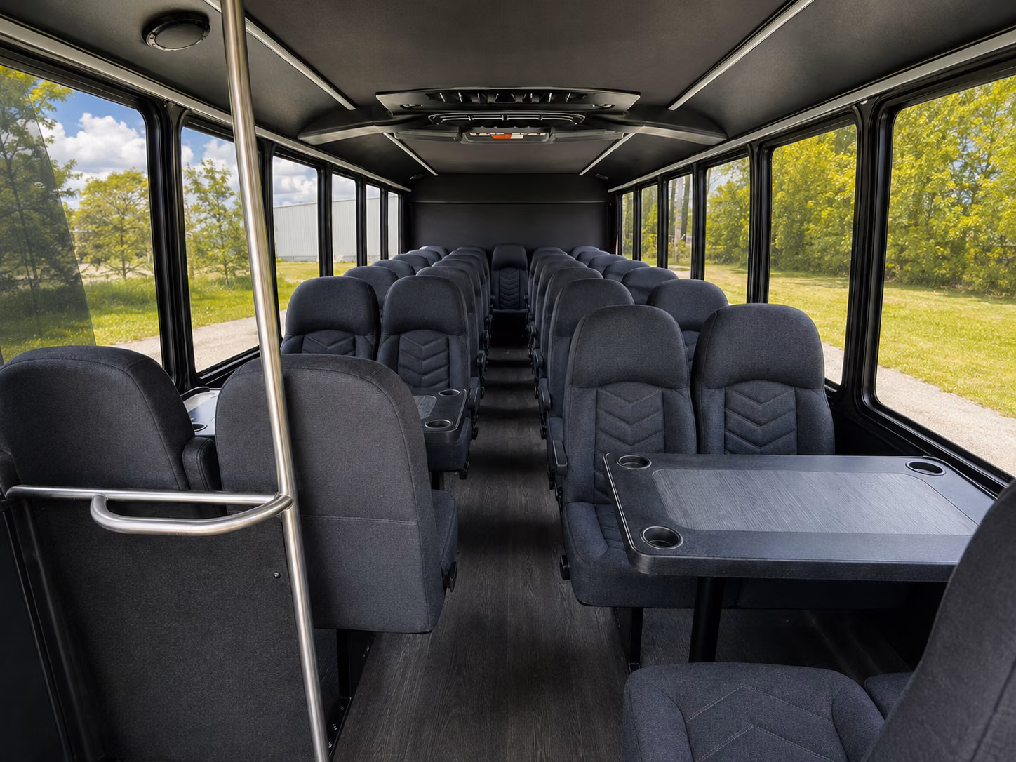 fremont 18 passenger minibus interior