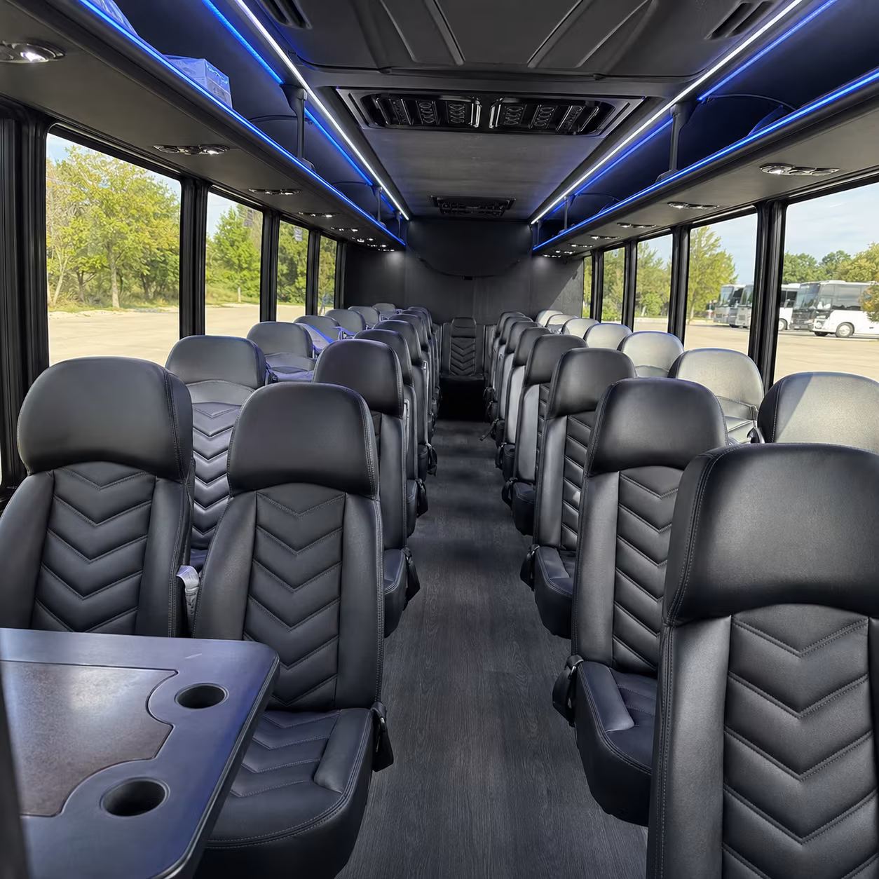 fremont 30 passenger minibus interior