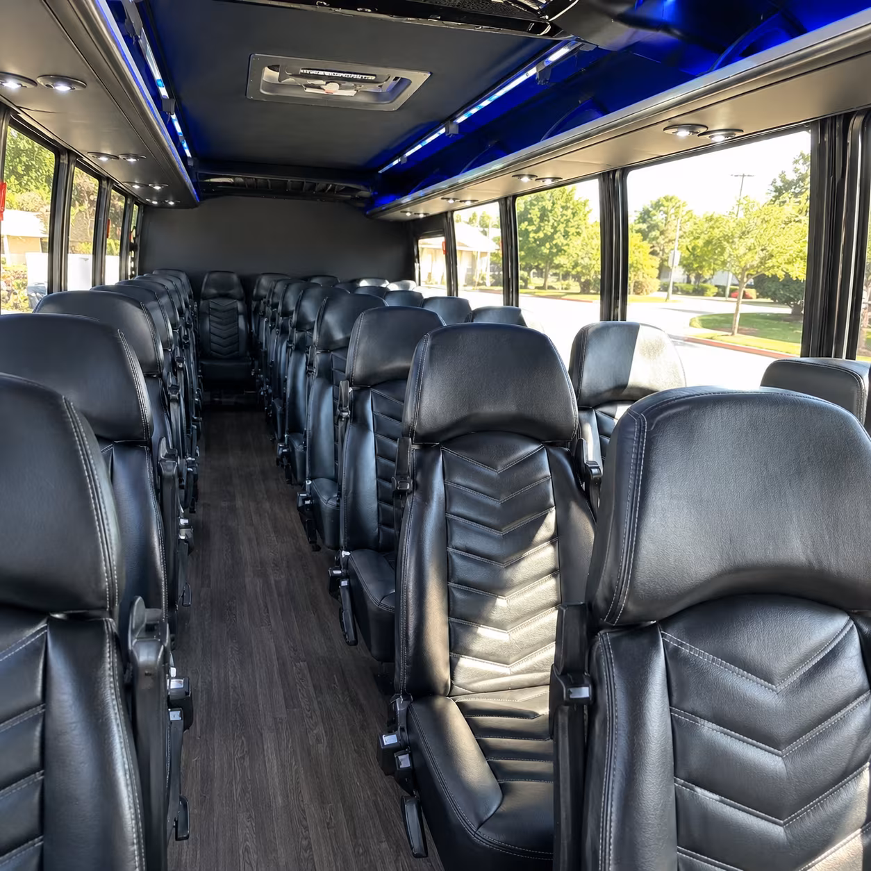 fremont 35 passenger minibus interior
