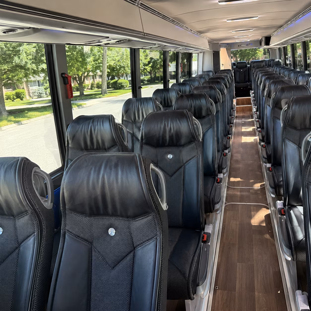 fremont 40 passenger charter bus inside