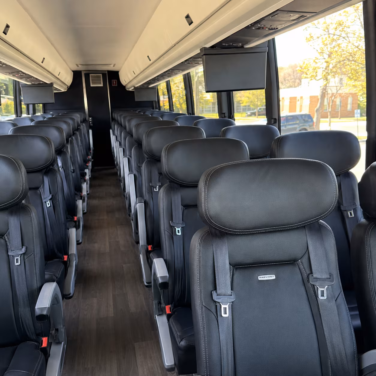 fremont 45 passenger charter bus inside