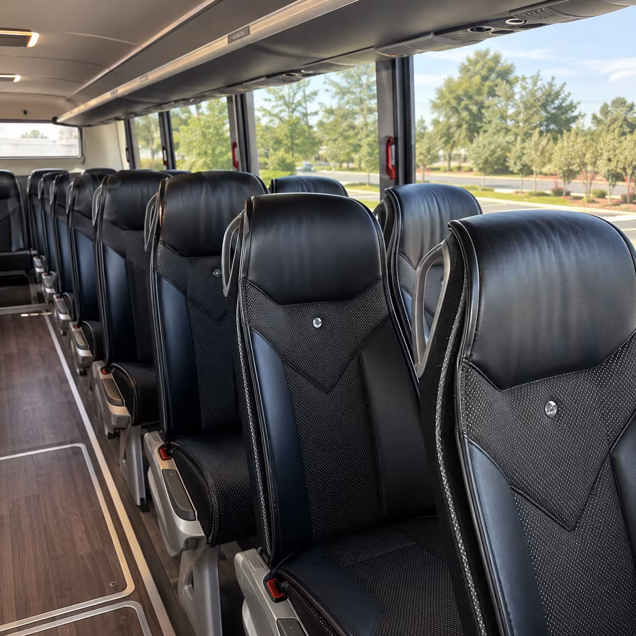 fremont 45 passenger charter bus interior