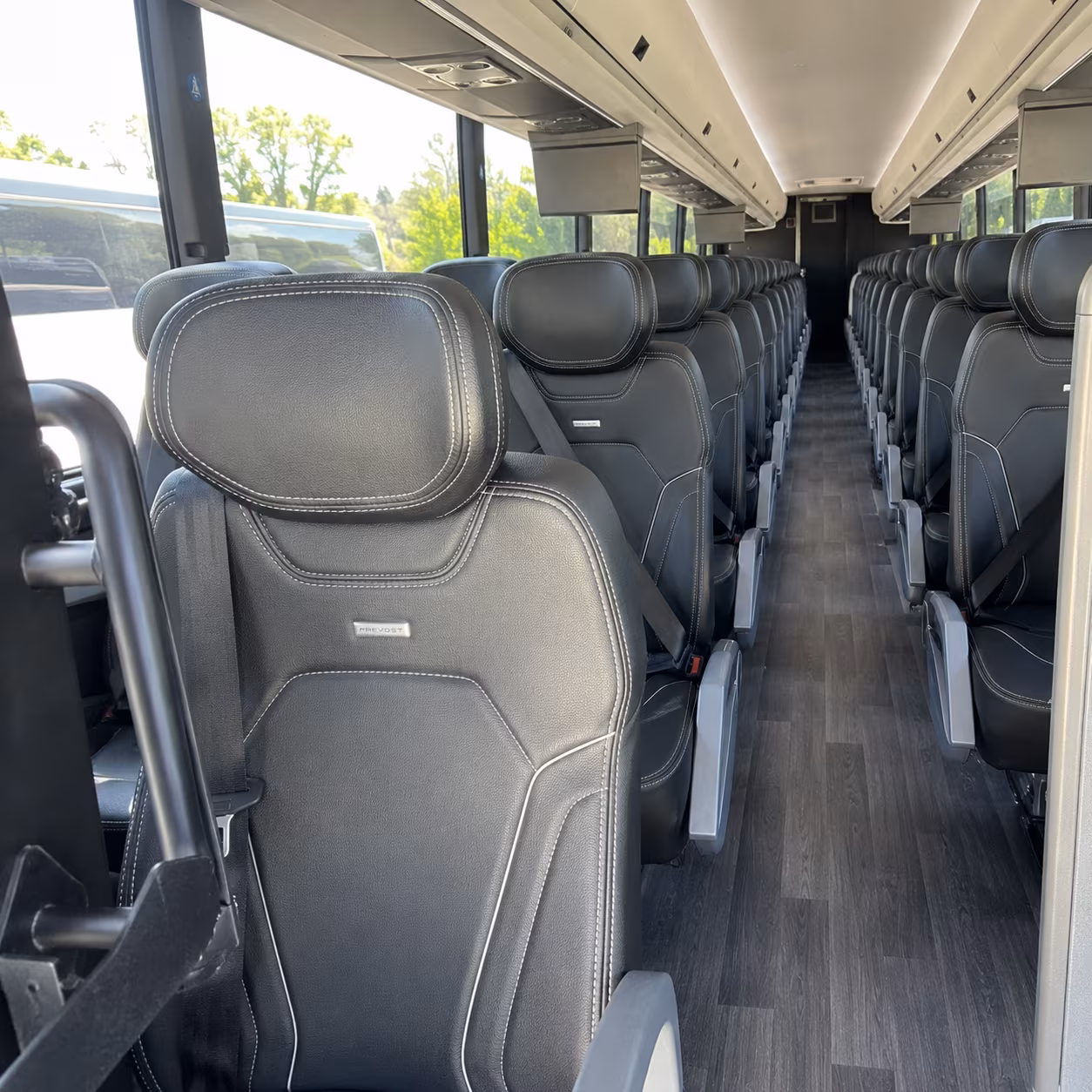 fremont 47 passenger charter bus interior