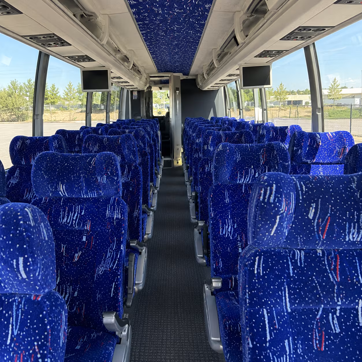 fremont 54 passenger charter bus interior