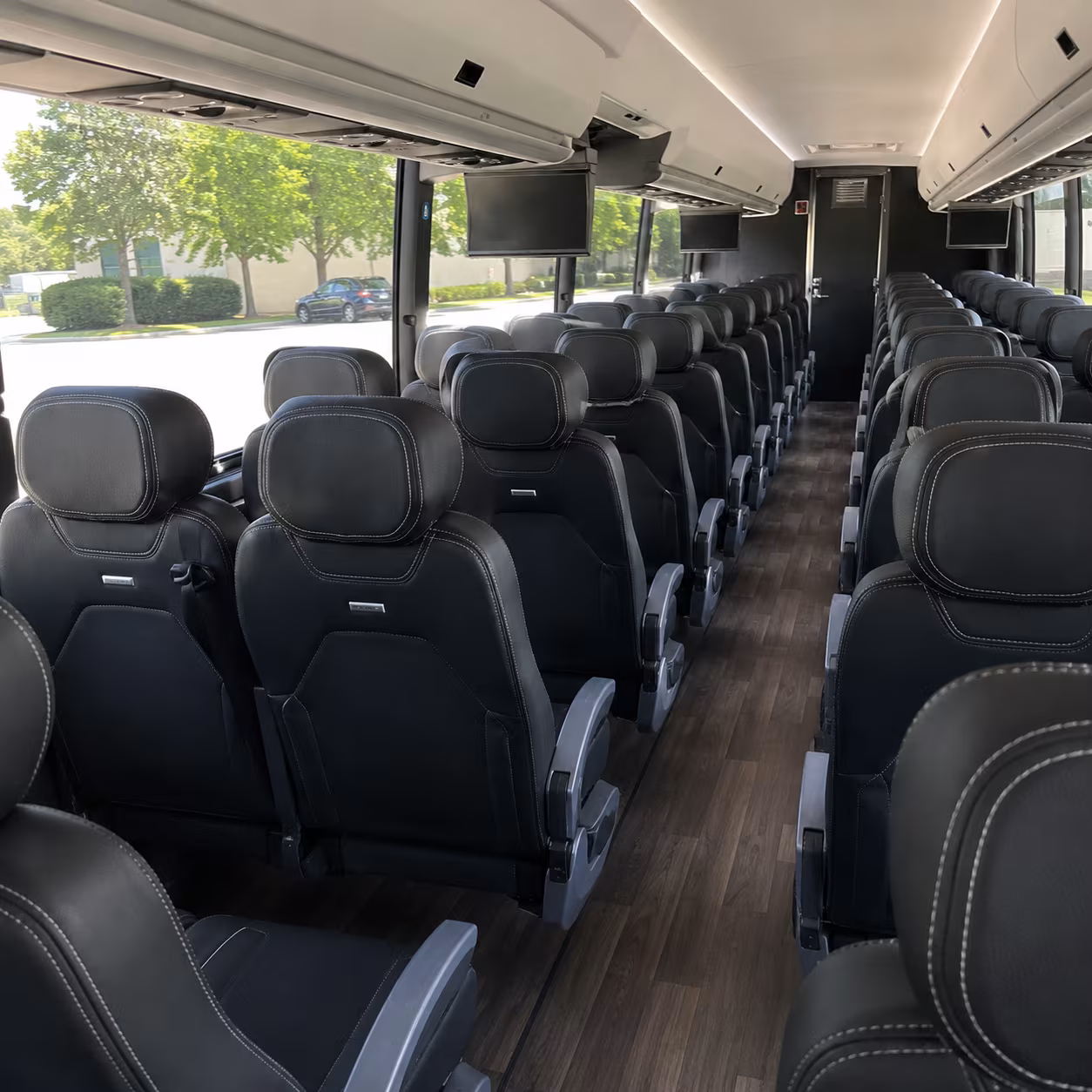fremont 56 passenger charter bus interior